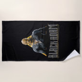 Black Adam Character and Name Graphic Strandtuch (Vorderseite)