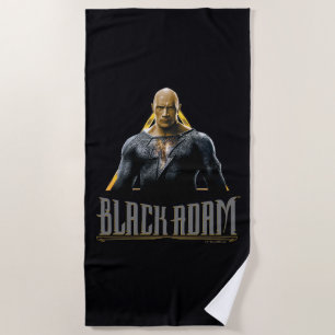Black Adam Character and Name Graphic Strandtuch