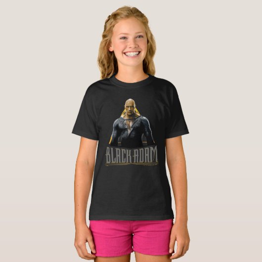 Black Adam Character and Name Graphic T-Shirt (Vorne ganz)