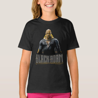 Black Adam Character and Name Graphic T-Shirt