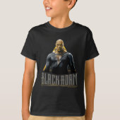Black Adam Character and Name Graphic T-Shirt (Vorderseite)