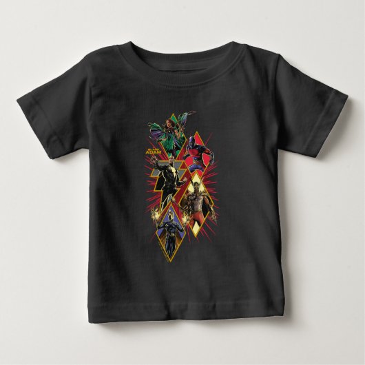 Black Adam Character Diamond Burst Graphic Baby T-shirt (Vorderseite)