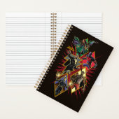 Black Adam Character Diamond Burst Graphic Notizblock (Innen)