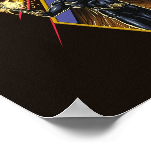 Black Adam Character Diamond Burst Graphic Poster (Ecke)