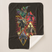 Black Adam Character Diamond Burst Graphic Sherpadecke (Vorderseite)