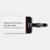 Black Adam Characters In Stripes Graphic Gepäckanhänger (Rückseite horizontal)