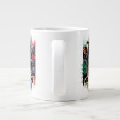 Black Adam Characters In Stripes Graphic Jumbo-Tasse (Rückseite)