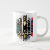 Black Adam Characters In Stripes Graphic Jumbo-Tasse (Rechts)