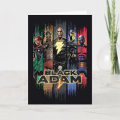 Black Adam Characters In Stripes Graphic Karte (Vorderseite)
