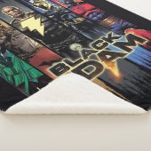 Black Adam Characters In Stripes Graphic Sherpadecke (3/4)