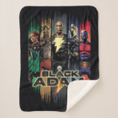 Black Adam Characters In Stripes Graphic Sherpadecke (Vorderseite)