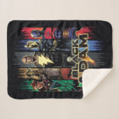 Black Adam Characters In Stripes Graphic Sherpadecke (Vorderseite (Horizontal))
