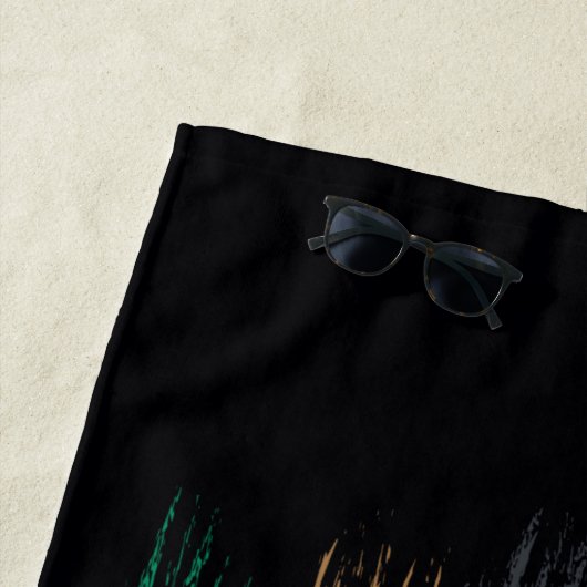 Black Adam Characters In Stripes Graphic Strandtuch (Beispiel)