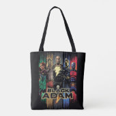 Black Adam Characters In Stripes Graphic Tasche (Rückseite)