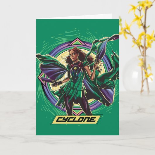 Black Adam | Cyclone Character Graphic Karte (Gelbe Blume)