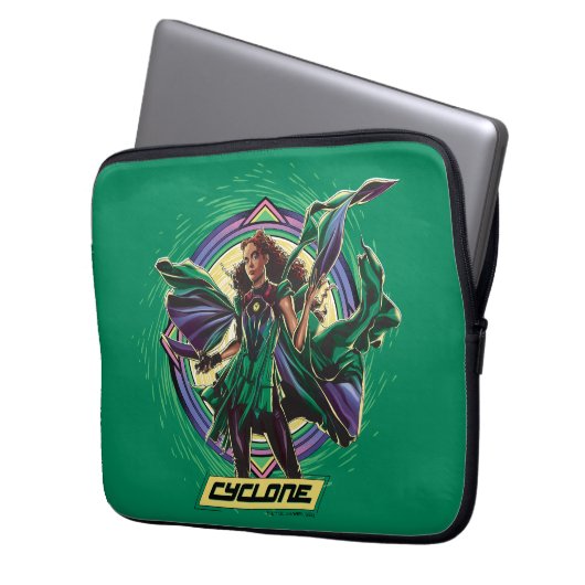 Black Adam | Cyclone Character Graphic Laptopschutzhülle (Vorderseite Links)