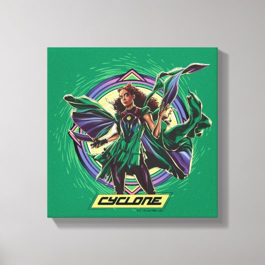 Black Adam | Cyclone Character Graphic Leinwanddruck (Vorderseite)