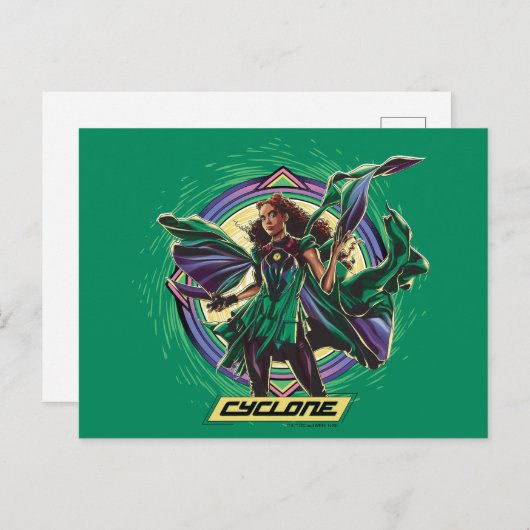Black Adam | Cyclone Character Graphic Postkarte (Vorne/Hinten)