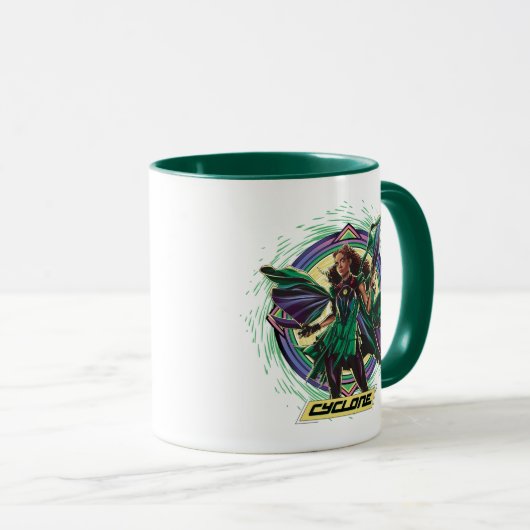 Black Adam | Cyclone Character Graphic Tasse (VorderseiteRechts)