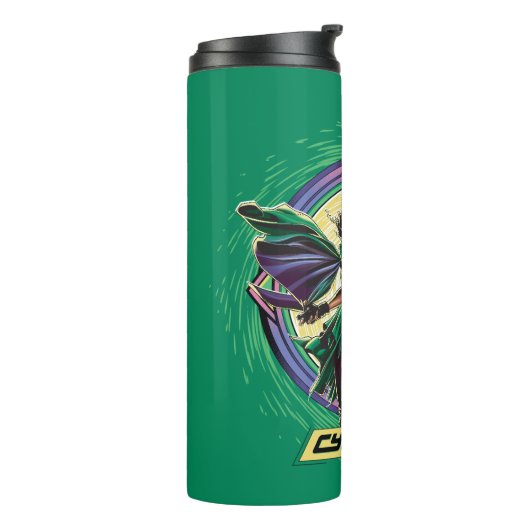 Black Adam Cyclone Character Graphic Thermosbecher (Nach links gedreht)