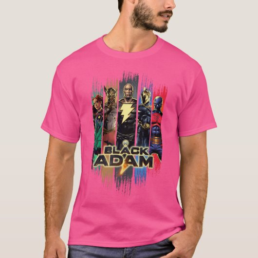 Black Adam Cyclone Hawkman Dr. Schicksal und Atom T-Shirt (Vorderseite)