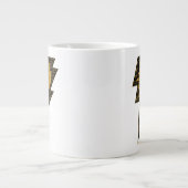 Black Adam Distressed Lightning Bolt Graphic Jumbo-Tasse (Vorderseite)