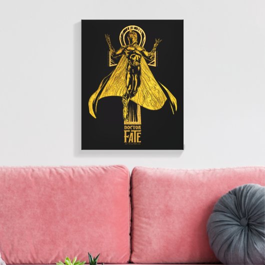 Black Adam | Doctor Fate Character Graphic Leinwanddruck (Insitu (Wohnzimmer))