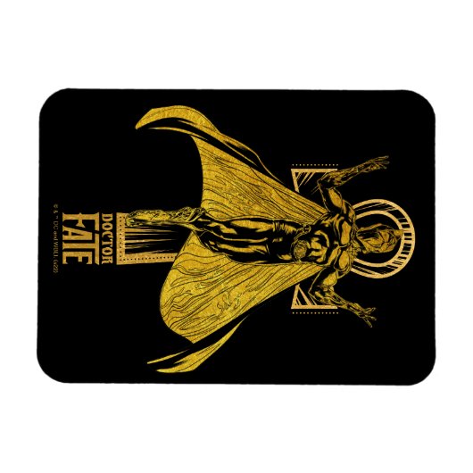 Black Adam | Doctor Fate Character Graphic Magnet (Horizontal)