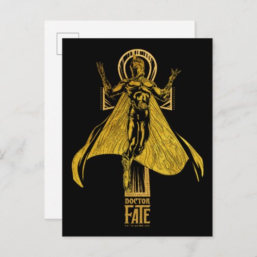 Black Adam | Doctor Fate Character Graphic Postkarte (Vorne/Hinten)