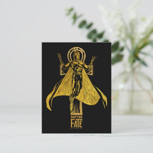 Black Adam | Doctor Fate Character Graphic Postkarte (Stehend Vorderseite)