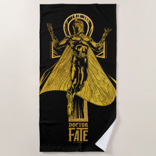 Black Adam Doctor Fate Character Graphic Strandtuch