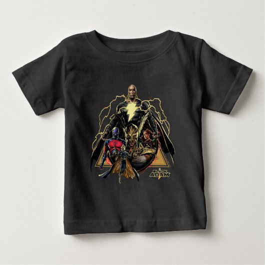 Black Adam Dreiecksgruppe Graphic Baby T-shirt (Vorderseite)
