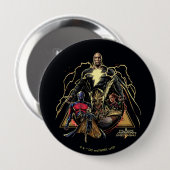 Black Adam Dreiecksgruppe Graphic Button (Vorne & Hinten)