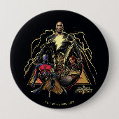 Black Adam Dreiecksgruppe Graphic Button (Vorderseite)