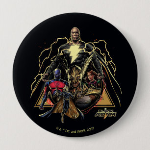 Black Adam Dreiecksgruppe Graphic Button