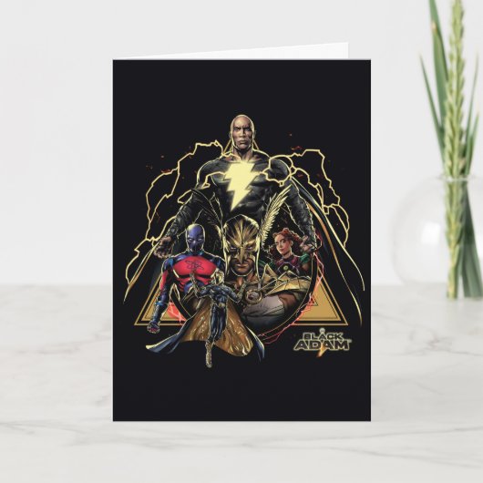 Black Adam Dreiecksgruppe Graphic Karte (Vorderseite)