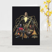 Black Adam Dreiecksgruppe Graphic Karte (Gelbe Blume)