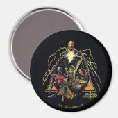Black Adam Dreiecksgruppe Graphic Magnet (Vorderseite/Rückseite)