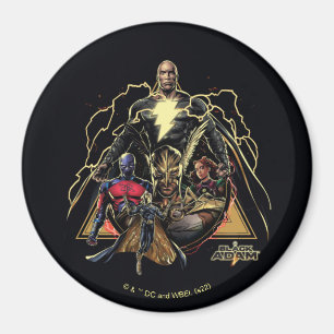 Black Adam Dreiecksgruppe Graphic Magnet