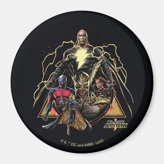 Black Adam Dreiecksgruppe Graphic Magnet (Vorne)