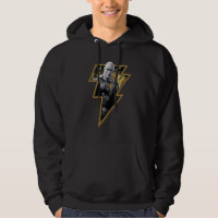 Black Adam Gray und Gold Blitze Grafik