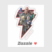 Black Adam Group Blitzgrafik Aufkleber (Blatt)