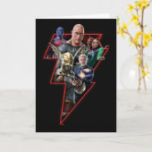 Black Adam Group Blitzgrafik Karte (Gelbe Blume)