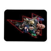 Black Adam Group Blitzgrafik Magnet (Horizontal)