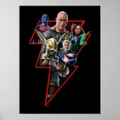 Black Adam Group Blitzgrafik Poster (Vorne)
