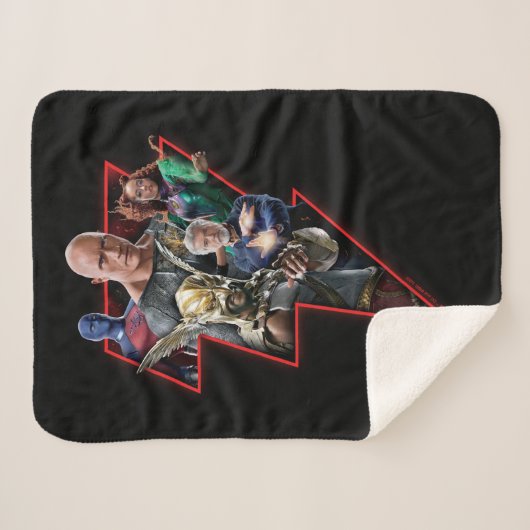 Black Adam Group Blitzgrafik Sherpadecke (Vorderseite (Horizontal))