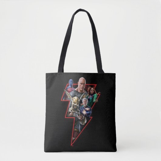 Black Adam Group Blitzgrafik Tasche (Vorderseite)