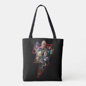 Black Adam Group Blitzgrafik Tasche (Rückseite)