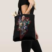 Black Adam Group Blitzgrafik Tasche (Von Nahem)