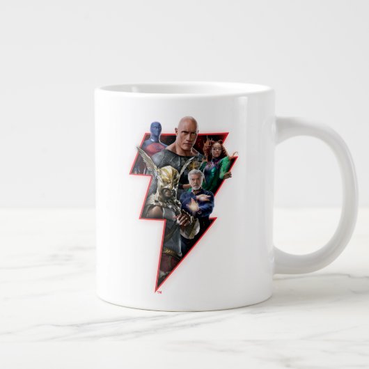 Black Adam Group Lightning Graphic Jumbo-Tasse (Rechts)